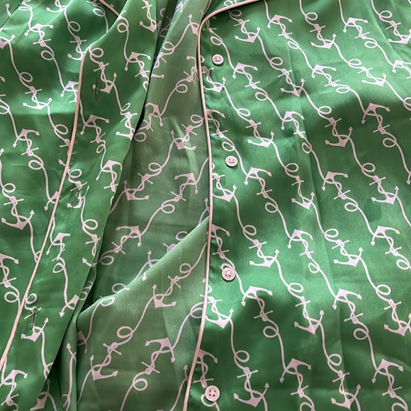 Sandro Green Linen Beach Set - Picture 3 of 6